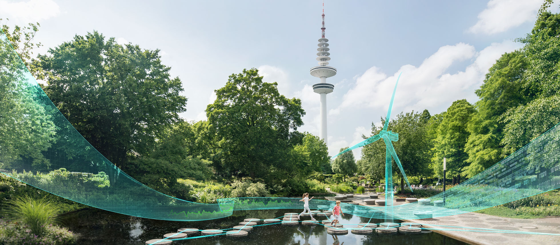 Siemens Wind Power - Wind Energy Hamburg 2016 KeyVisual KeyVisual aus dem Planten un Boomen Garten in Hamburg